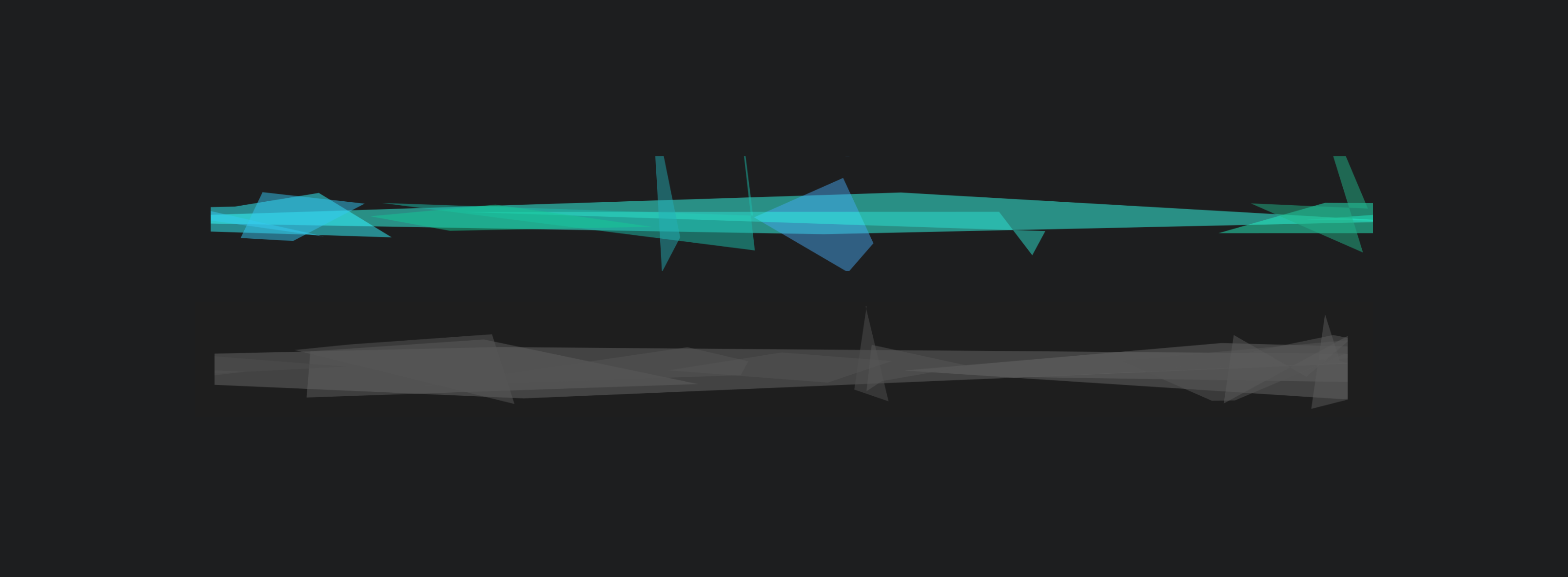 Blue Dot Sessions custom waveform in blue and green, with a gray version below