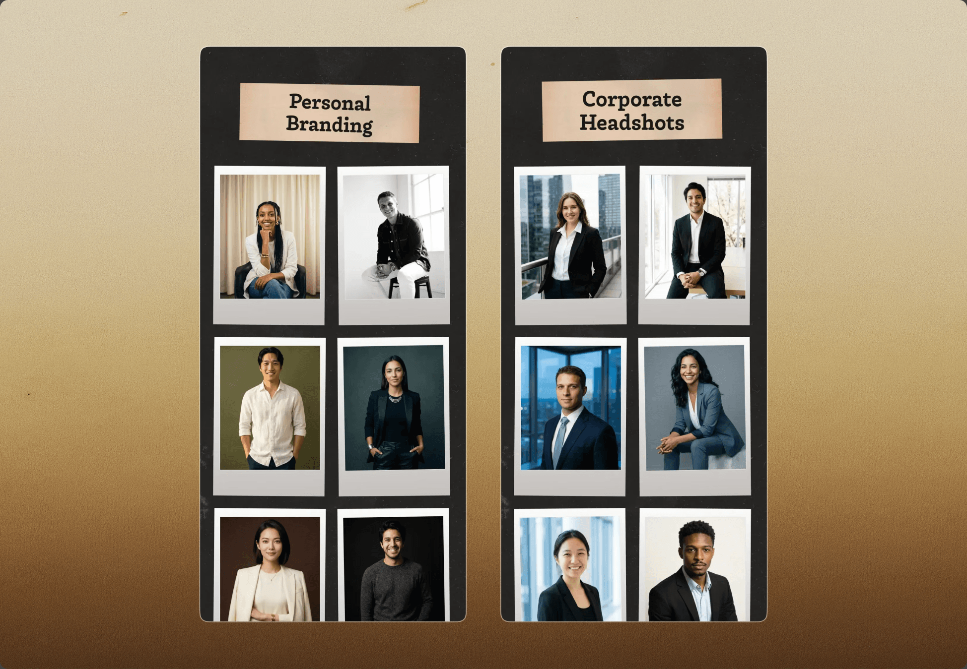 FaceJam personal branding and corporate headshot styles
