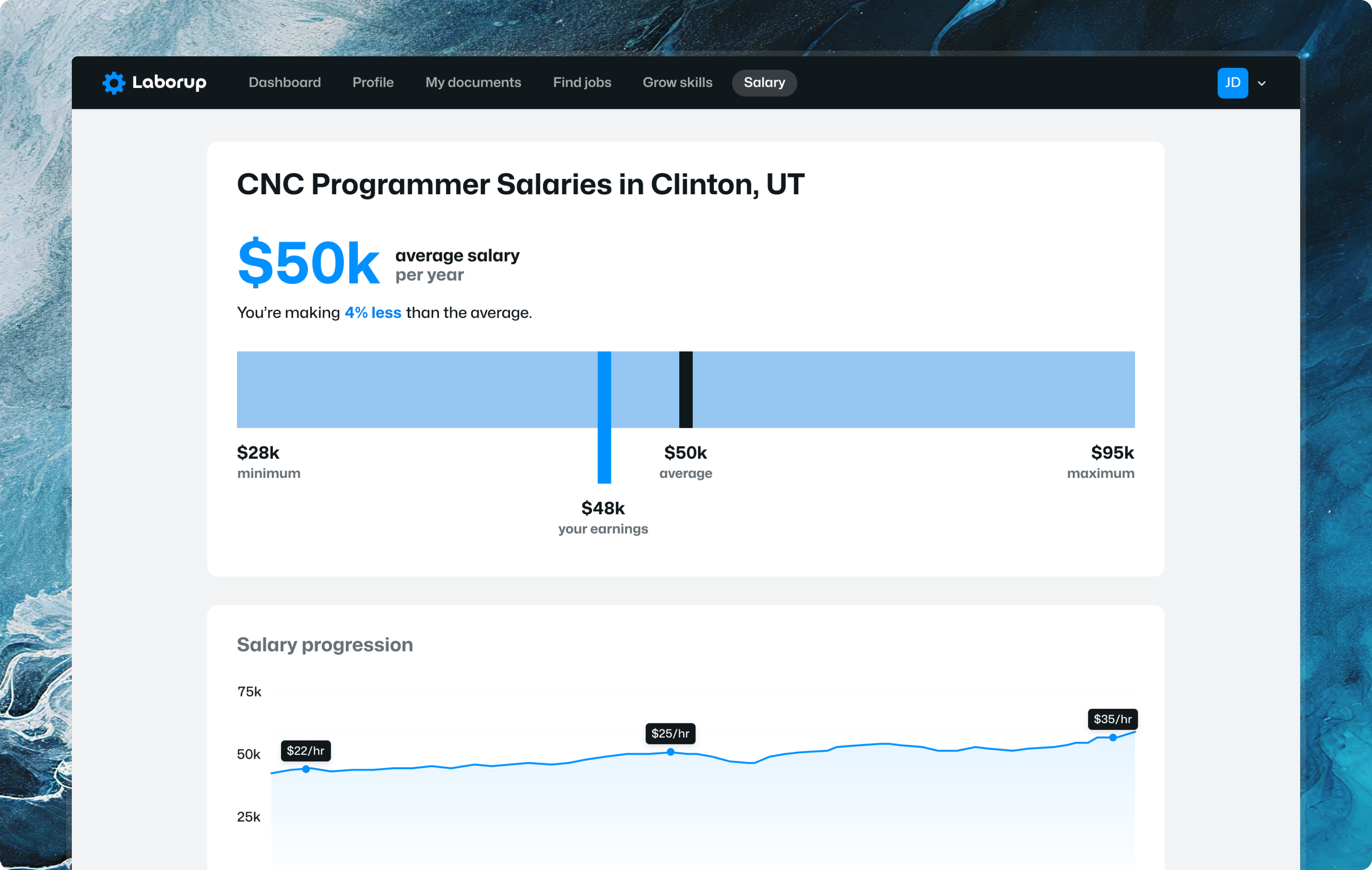 Laborup screenshot 2